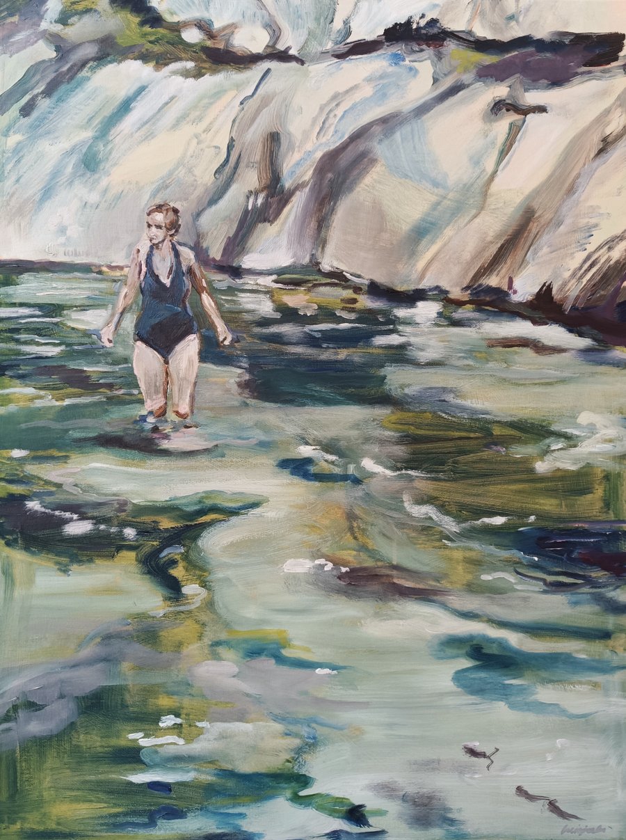 Mirjam Jahn «Zwischenmoment», 2023, Öl auf Leinwand (Bildrechte: Mirjam Jahn)