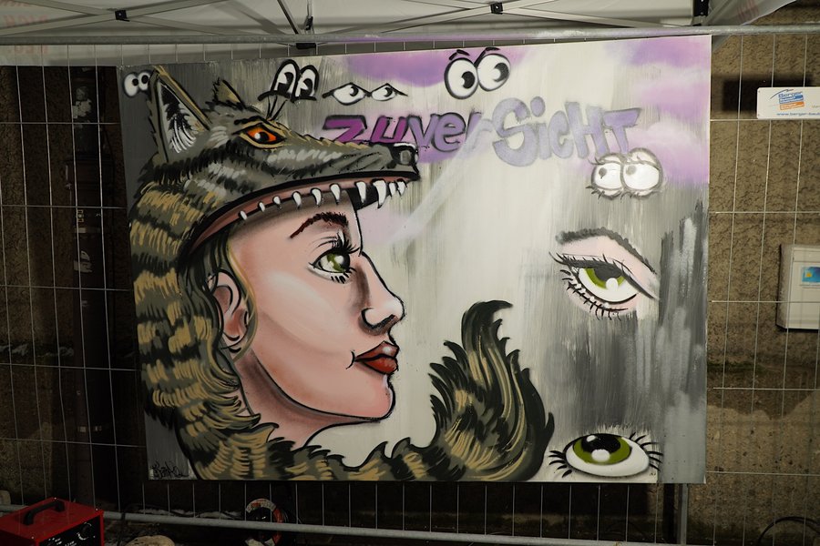 Graffitikunstwerk «Zuversicht» zum 1. Advent