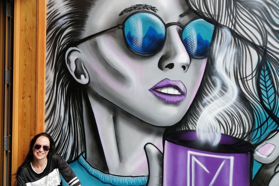 Graffitikunst Tamara SOMA Volgger, Hotel Morgen.Zeit.