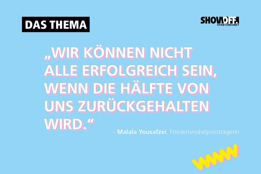 «Show Off» - Spontankunst Thema