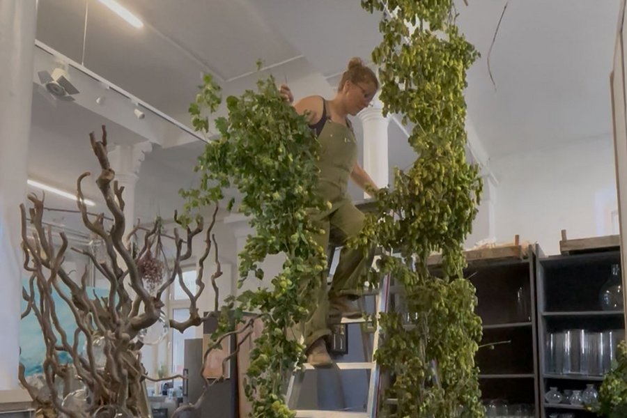 Hopfentrocknen, Atelier Elena Hofmann