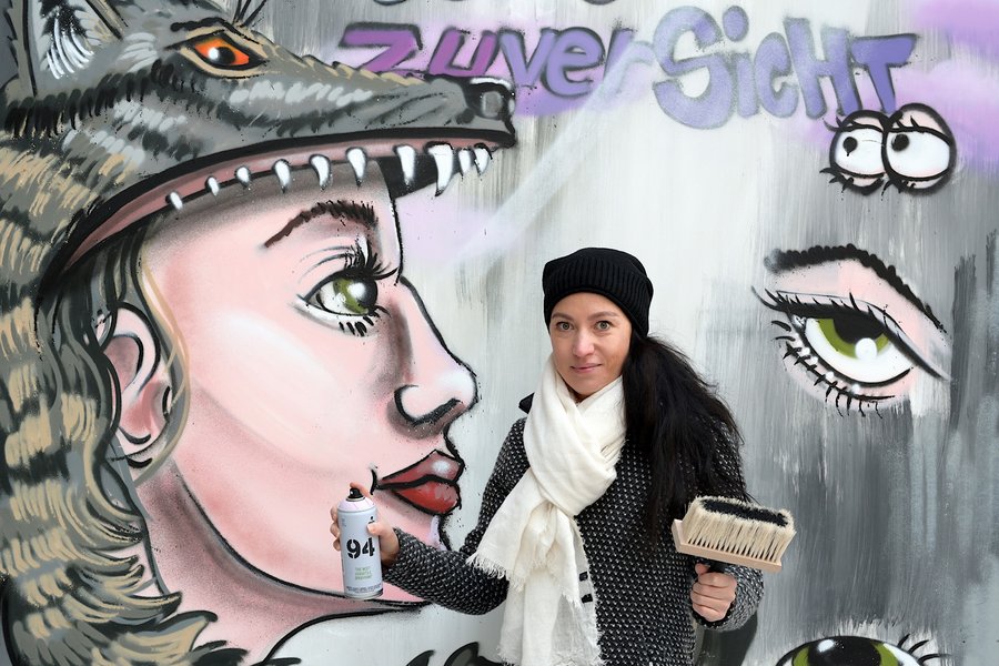 Graffitikunstwerk «Zuversicht» zum 1. Advent
