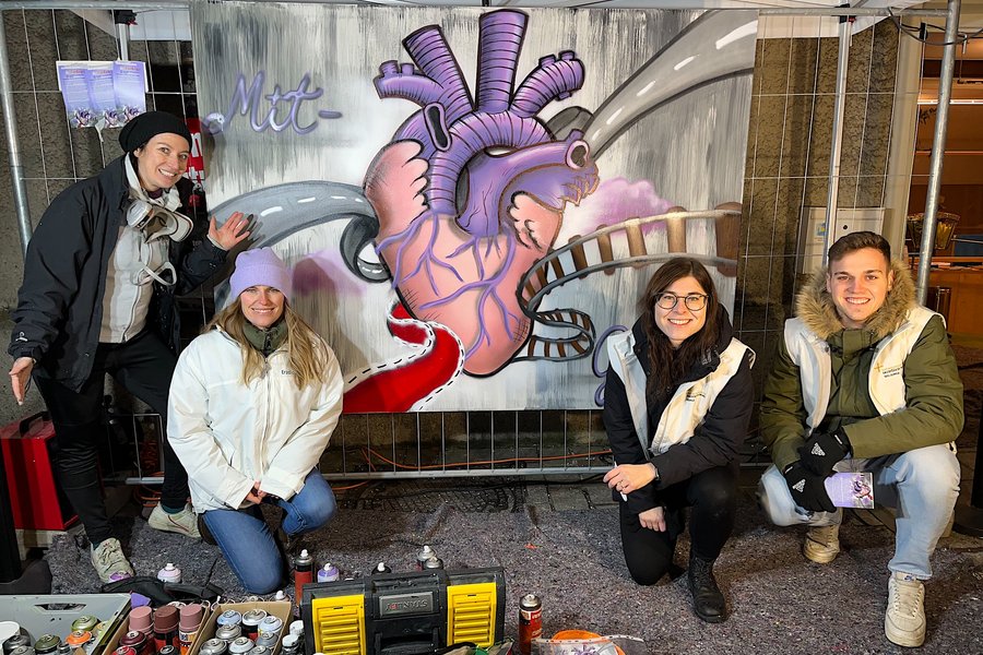 Graffitikunstwerk «Mitgefühl» zum 2. Advent