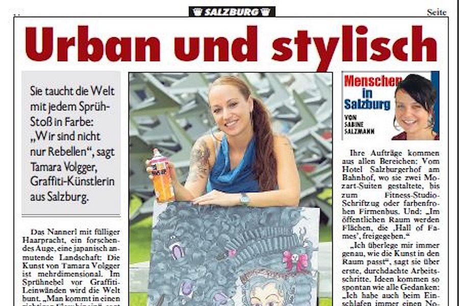 Urban und stylisch, Kronenzeitung.