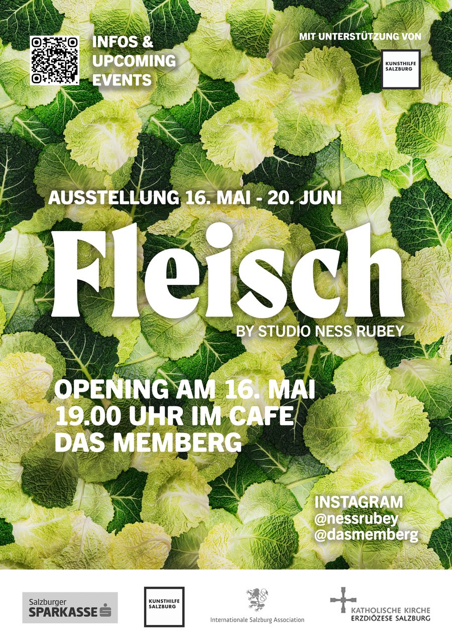 Ausstellung Ness Rubey Plakat Hochformat